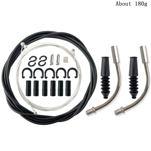 Kit de carcasa de cable de cambio de bicicleta universal negro 2