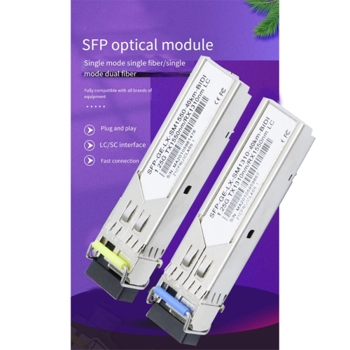 Μονάδα οπτικών ινών SFP 1 ζεύγους Gigabit 1.25G Single Mode 40km 1