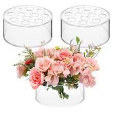 3 Pcs Floral Centerpiece for Dining Table 12 Holes Centerpiece Vases