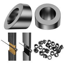 20 stuks 5/16 inch binnendiameter zwarte hoekringen voor kabelleuningpalen