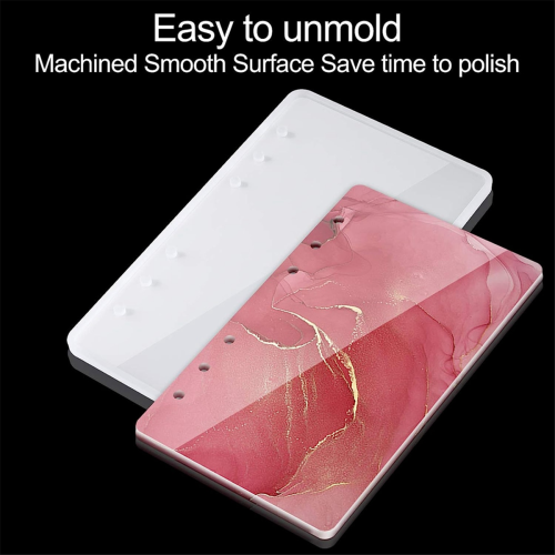 Large Notebook Cover Epoxy Resin Molds A4,A5,A6,A7 Binder Rings Kit 2