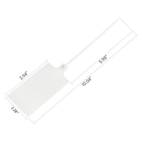 100 stuks gekleurde plastic verzendlabels, groot bord (gemengde kleuren) 2