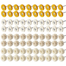 80Pcs 1 Inch Buffing Wheel Kit for Rotary Tools, 3mm 1/8Inch Shank