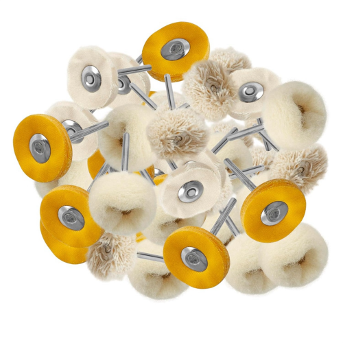 80Pcs 1 Inch Buffing Wheel Kit for Rotary Tools, 3mm 1/8Inch Shank 1