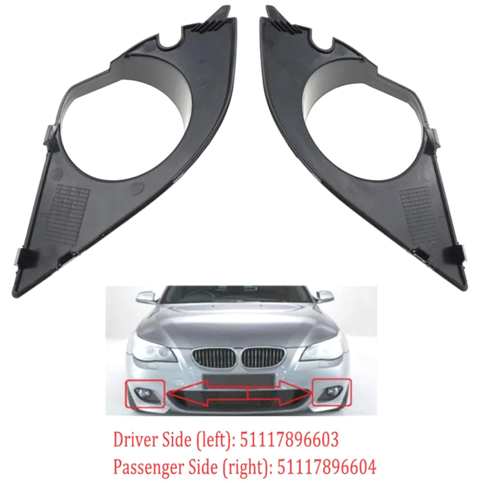 Fog Cover Lamp Frame Grille For 5Er Reihe E60 E61 M Paket Light 4711222860445