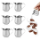Conjunto de 6 Mini Cremeiras Bell de 90ml/3oz 1