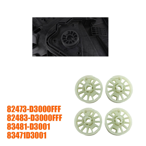 2Pair LH+RH Window Regulator Gear Drum for 2