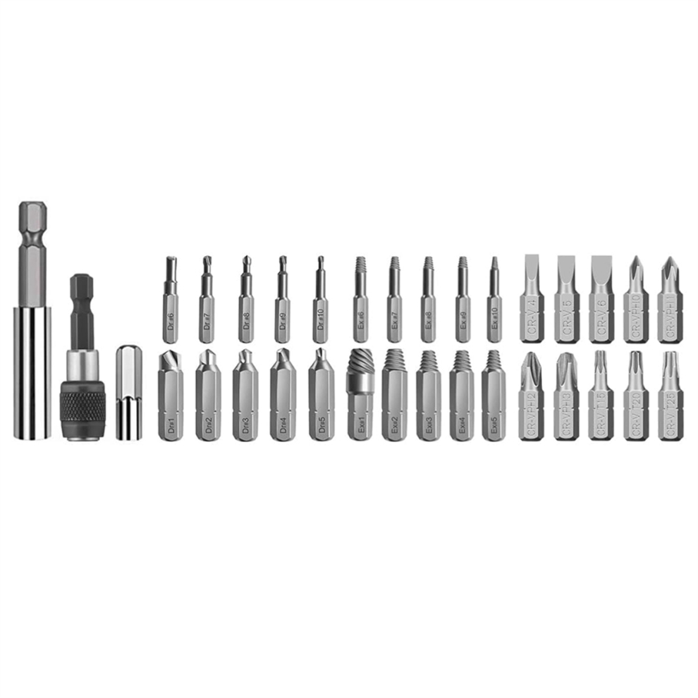 33Pcs Damaged Screw Extractor Kit & Screwdriver Bits Set-image-OPC-PJ6K8RQ-NEW