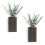 Wood Wall Planter Vase with Artificial Eucalyptus 1