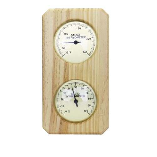Saunathermometer Fahrenheit Hygrometer