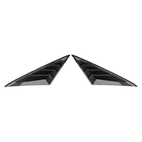 Carbon Fibre ABS Rear Window Louver Shutter Cover Trim for
