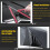 Carbon Fibre ABS Rear Window Louver Shutter Cover Trim for 5