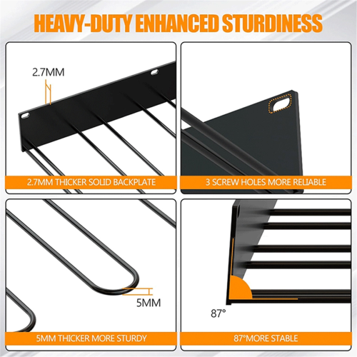 Hangers 2-Pair Boot Rack Garage Boot Storage,Cowboy Boot Holder 1