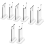 4Sets Knife Display Stand,Acrylic Knife Holder Collector White Bottom 1