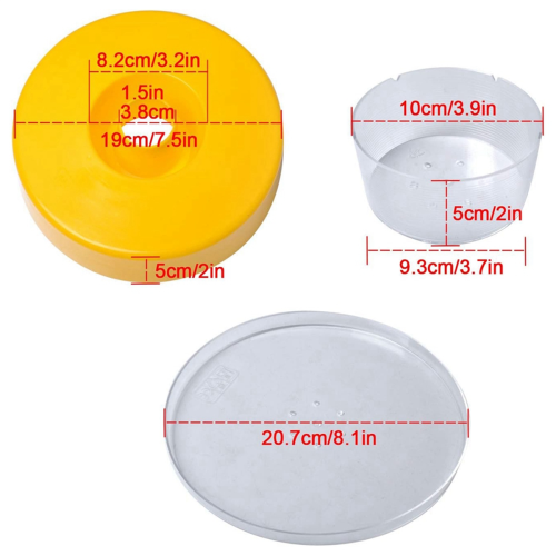 Abreuvoir rond pour abeilles (lot de 2) 2