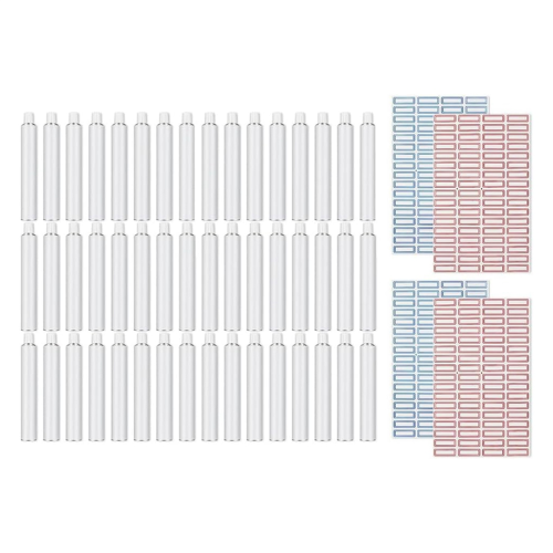 48Pcs Empty Aluminum Paint Tubes 20ML for Store Remaining Watercolor