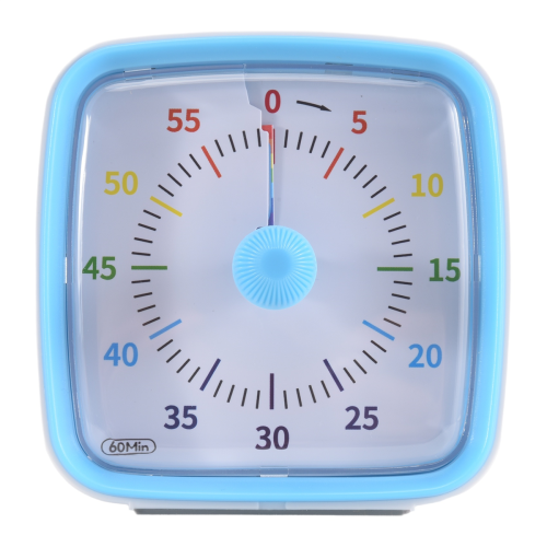 60-Minute Visual Timer with Night Light, Countdown Timer, Blue 2