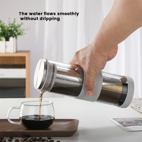 Draagbare luchtdichte Cold Brew ijskoffiemachine thee-infuser 2