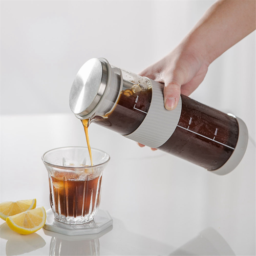 Draagbare luchtdichte Cold Brew ijskoffiemachine thee-infuser 2