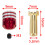 4Pcs Battery Heatsink Plugs & Grips Kit 5.0mm 2