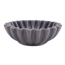 Fluted Ruffle Decorative Bowl -Decor for Living Room Styling, Small-B
