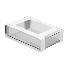 Paper Plate Holder, Plastic Storage Organizer for Kitchen Cabinet-A