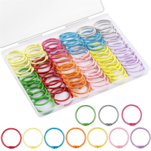 100 stuks ringbanden met 1 doos - 1 1/5 inch losse papieren ringen