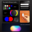 Luz de preenchimento RGB magnética para diversos estabilizadores de 3 polegadas. 5