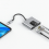 Adaptador de cabo conversor de rede para placa de rede móvel tipo C para RJ45 5