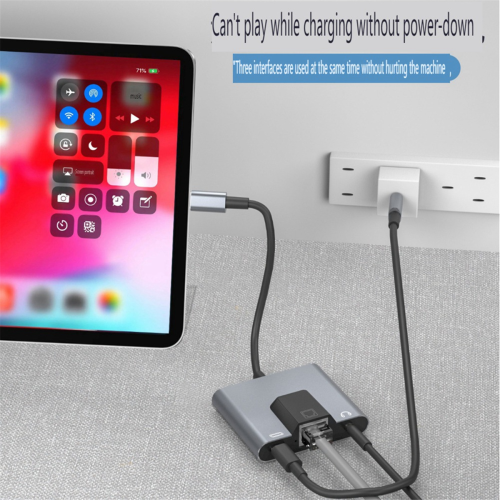 Adaptador de cabo conversor de rede para placa de rede móvel tipo C para RJ45 1