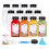 12Pcs 8oz Plastic Juice Bottles with Tamper Evident Caps 1