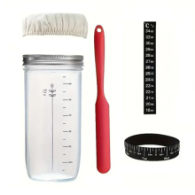 Tarro de cristal para fermentación de pan, tarro para masa madre, para hornear pan, pequeño