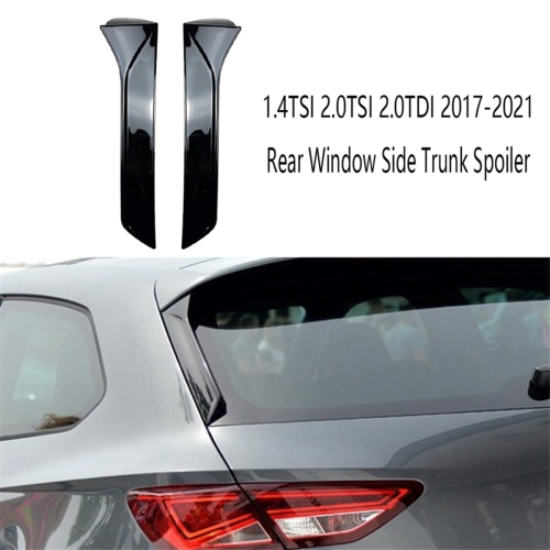 Black Rear Window Side Trunk Spoiler Canards Splitter for 1
