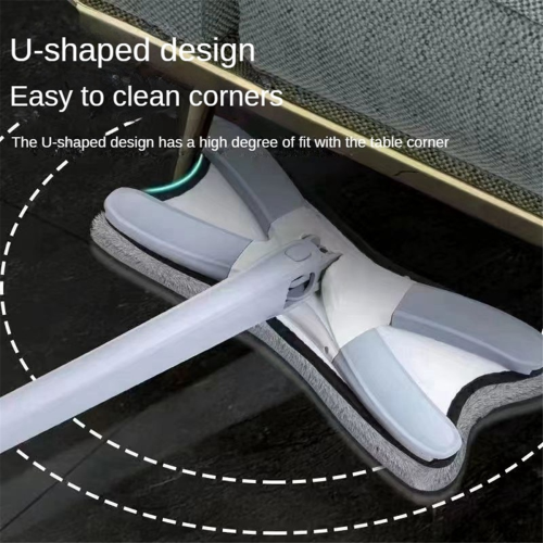 Flat Floor Mop with Replace Cloth Heads 360 Degree Squeeze Mop 2