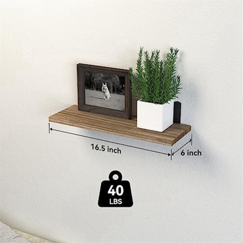 Floating Shelves,Wooden Floating Shelves for Wall Decor, Grey 2