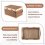 Cesta de bambu nova, natural e ecológica, cesta de piquenique de bambu. 6