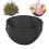Conjunto de 3 forros de feltro preto não tecido para cestos de flores suspensos, 40 cm (16 polegadas) 2