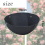 Conjunto de 3 forros de feltro preto não tecido para cestos de flores suspensos, 40 cm (16 polegadas) 3