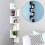 Wooden Zigzag Floating Corner Shelves Multi Tier White 5