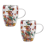 2PCS Fillings Dry Flowers Double Wall Glass Cup With Handle 3
