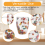 2PCS Fillings Dry Flowers Double Wall Glass Cup With Handle 5