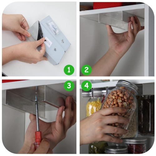 Jar Organizer Holder Rack for Food Storage A 2