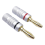 12 conectores banana de 4 mm para audio. 5