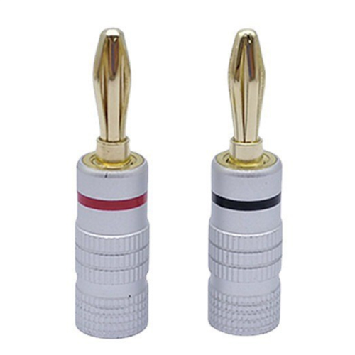 12 conectores banana de 4 mm para audio. 2