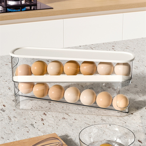 Rolling Egg Dispenser Egg Storage Box Organizer for Restaurant 2