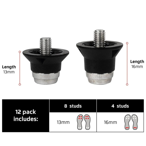 12PC Football Boot Replace Spikes for M5 Threaded Football Boots 13mm