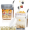 2pcs Breakfast Cup Airtight Oatmeal Jar with Cover and Spoon grey 3