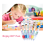 24Pcs Multi-Farbe Perlen Stifte 4-in-1 Bunte Perlen Stifte Einziehbare 7