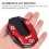 Almohadilla roja para pata de cabra de motocicleta 4