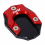 Almohadilla roja para pata de cabra de motocicleta 7